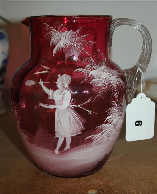 Mary Gregory jug